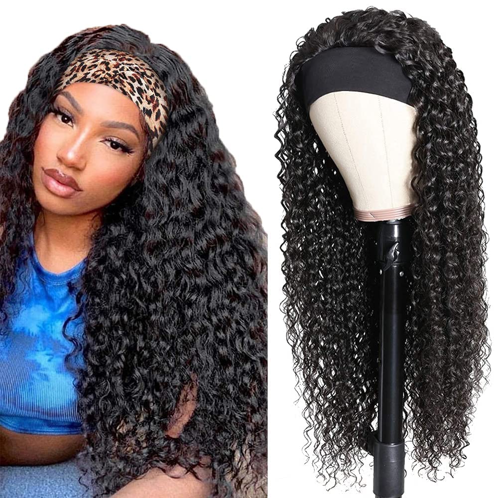 Curly Glueless Brazilian Virgin Hair Wig