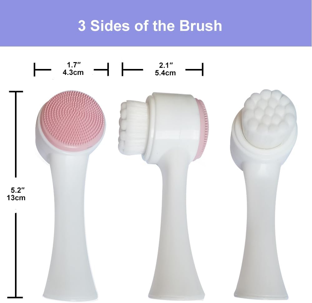 Face Cleansing Brush Set – 9 Brushes for Deep Pore Cleansing and Skincare