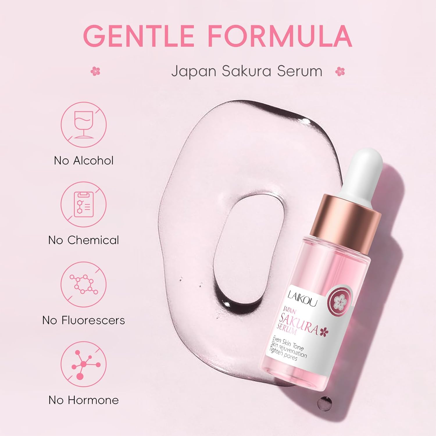 Sakura Skincare Set, Nourish, Protect &amp; Glow Naturally, 7PCS