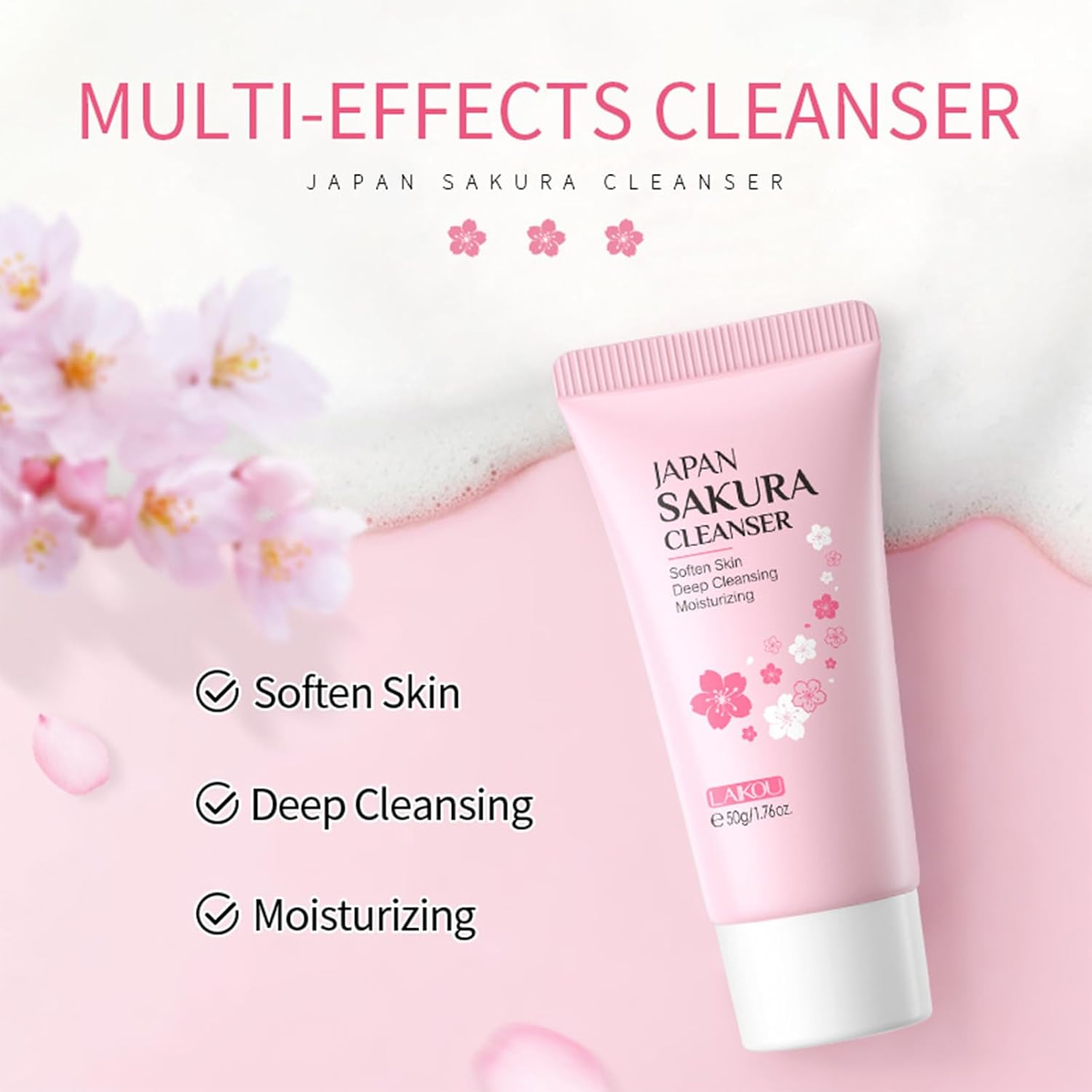 Sakura Skincare Set, Nourish, Protect &amp; Glow Naturally, 7PCS