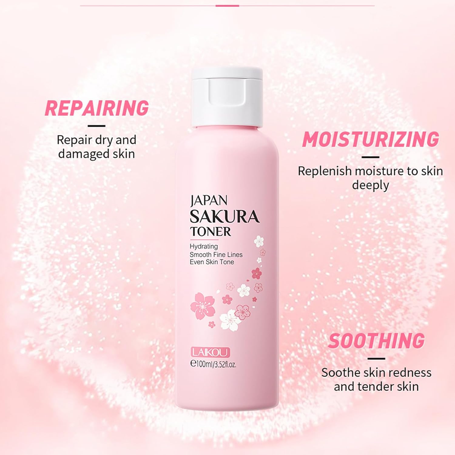 Sakura Skincare Set, Nourish, Protect &amp; Glow Naturally, 7PCS