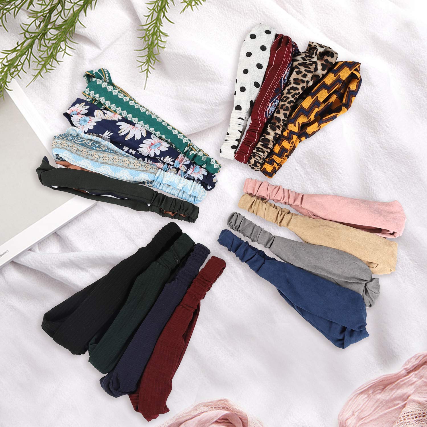 Perfect Size Headbands – Versatile, Comfortable, and Stylish, 16pcs